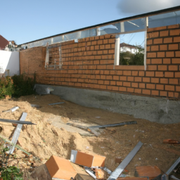 Agrandissement terrasse pour espace de jeu pour enfants Auchel